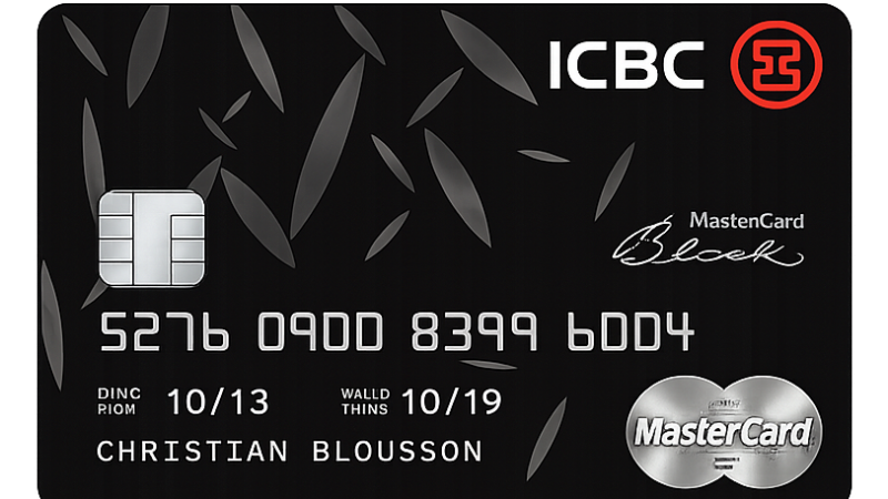 TARJETA ICBC MASTER CARD BLACK